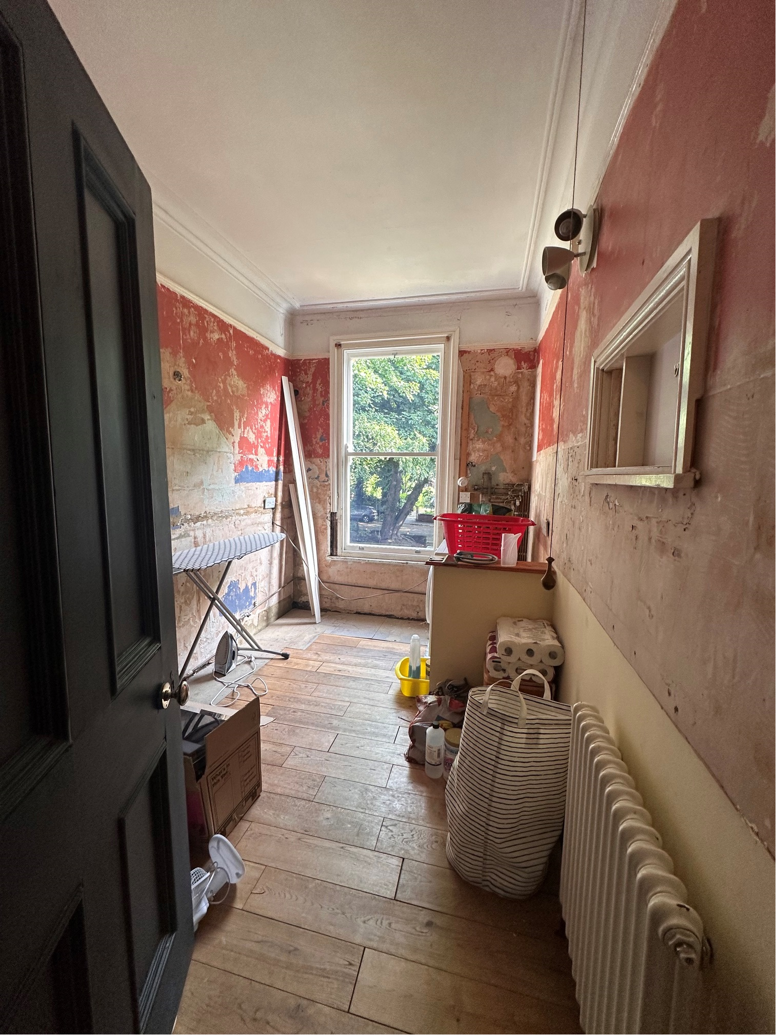 Bathroom stripped out before refurbishment